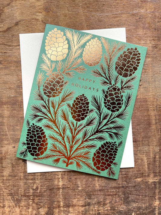 "Happy Holidays," Greeting Card