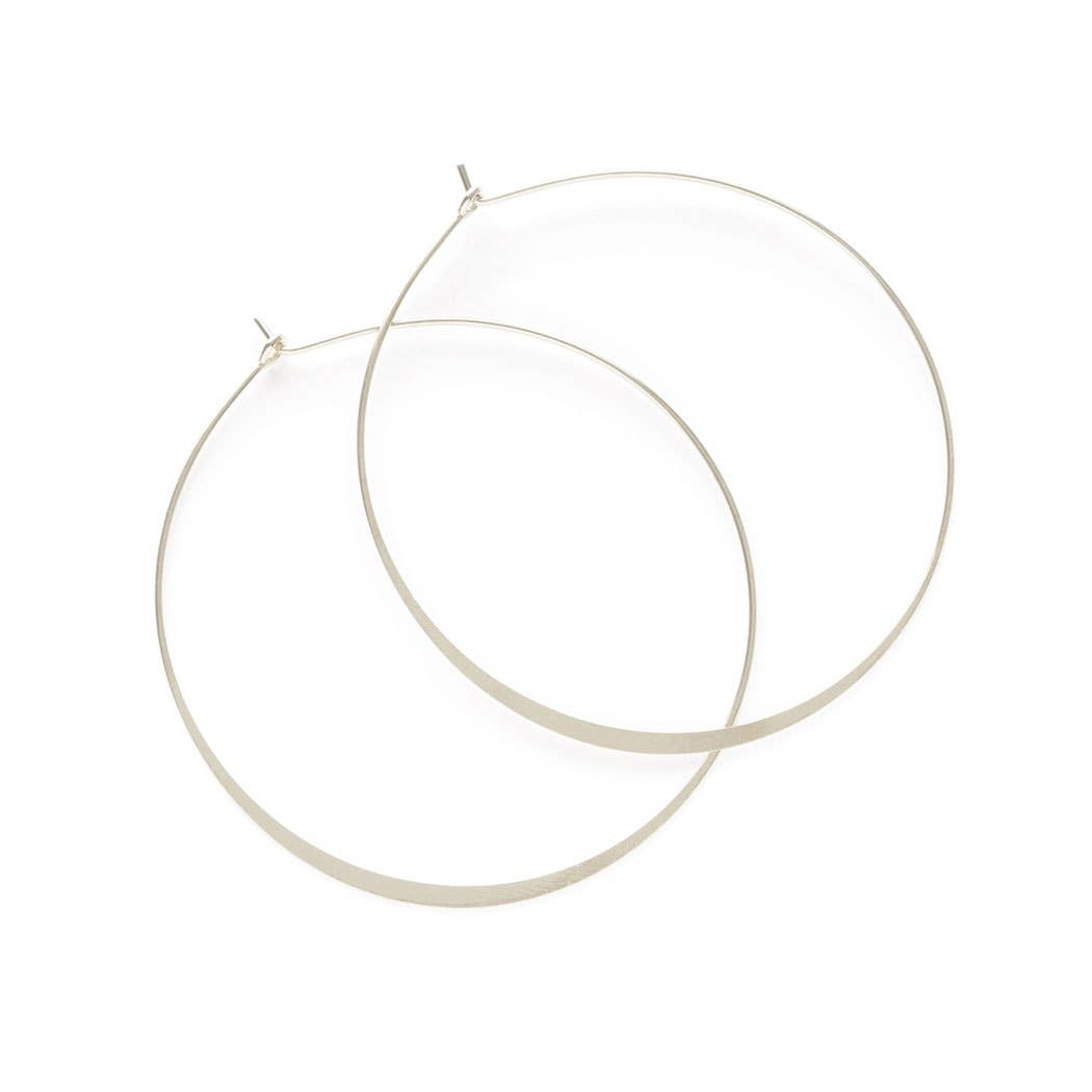 1.5" Classic Hoop Earrings: Gold
