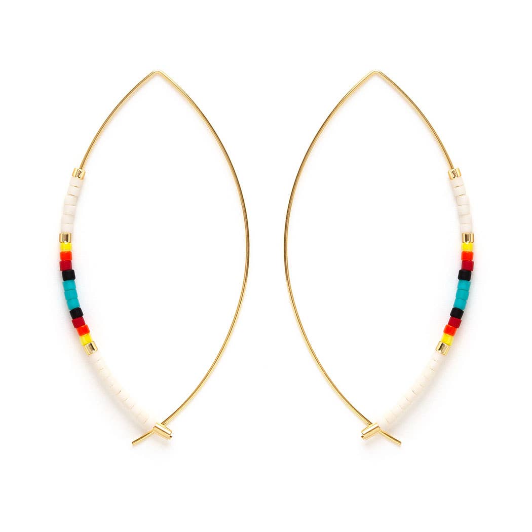 Japanese Bead Marquise Threaders : Chocolate
