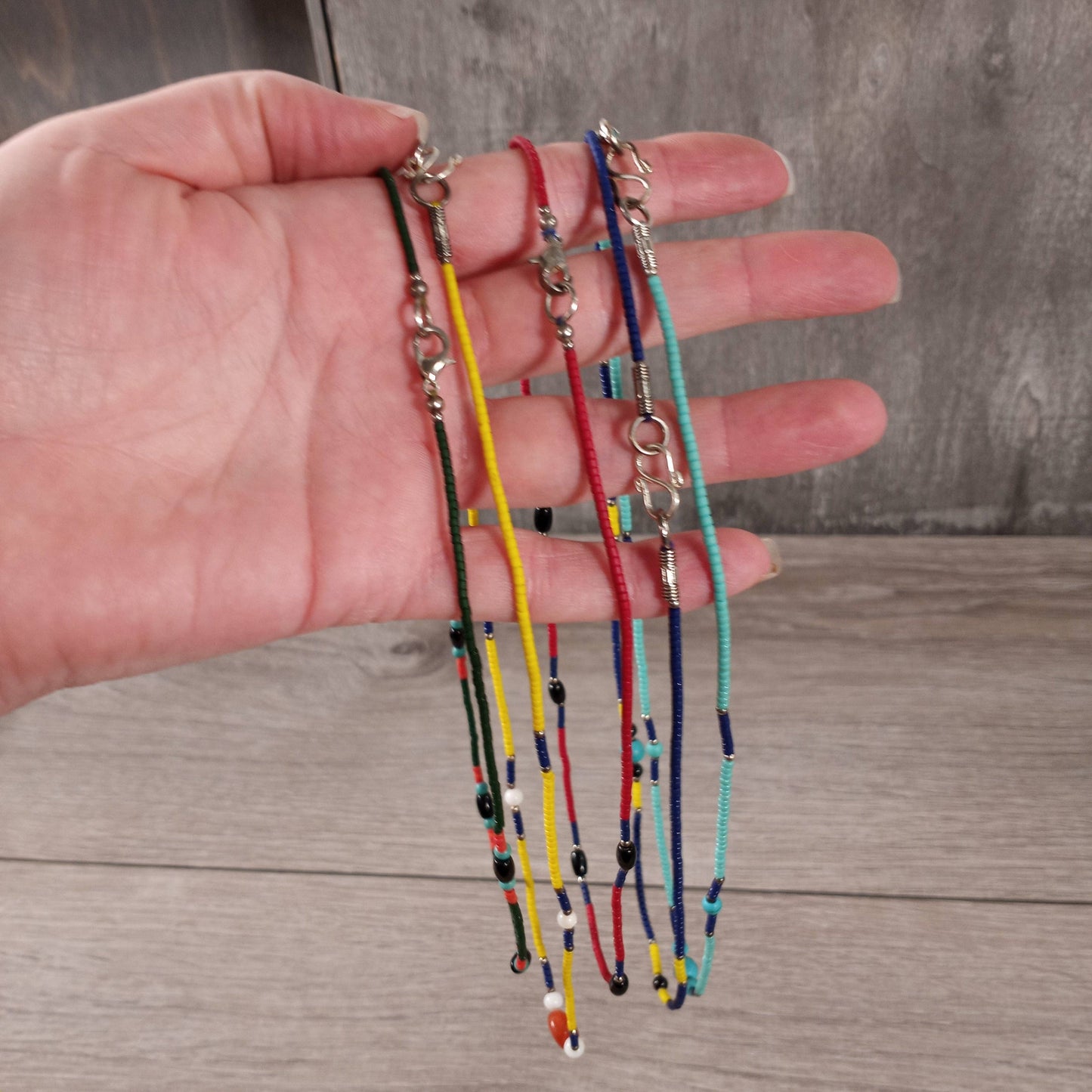Handcrafted Assorted Wooden Beaded Necklaces - Boho Jewelry