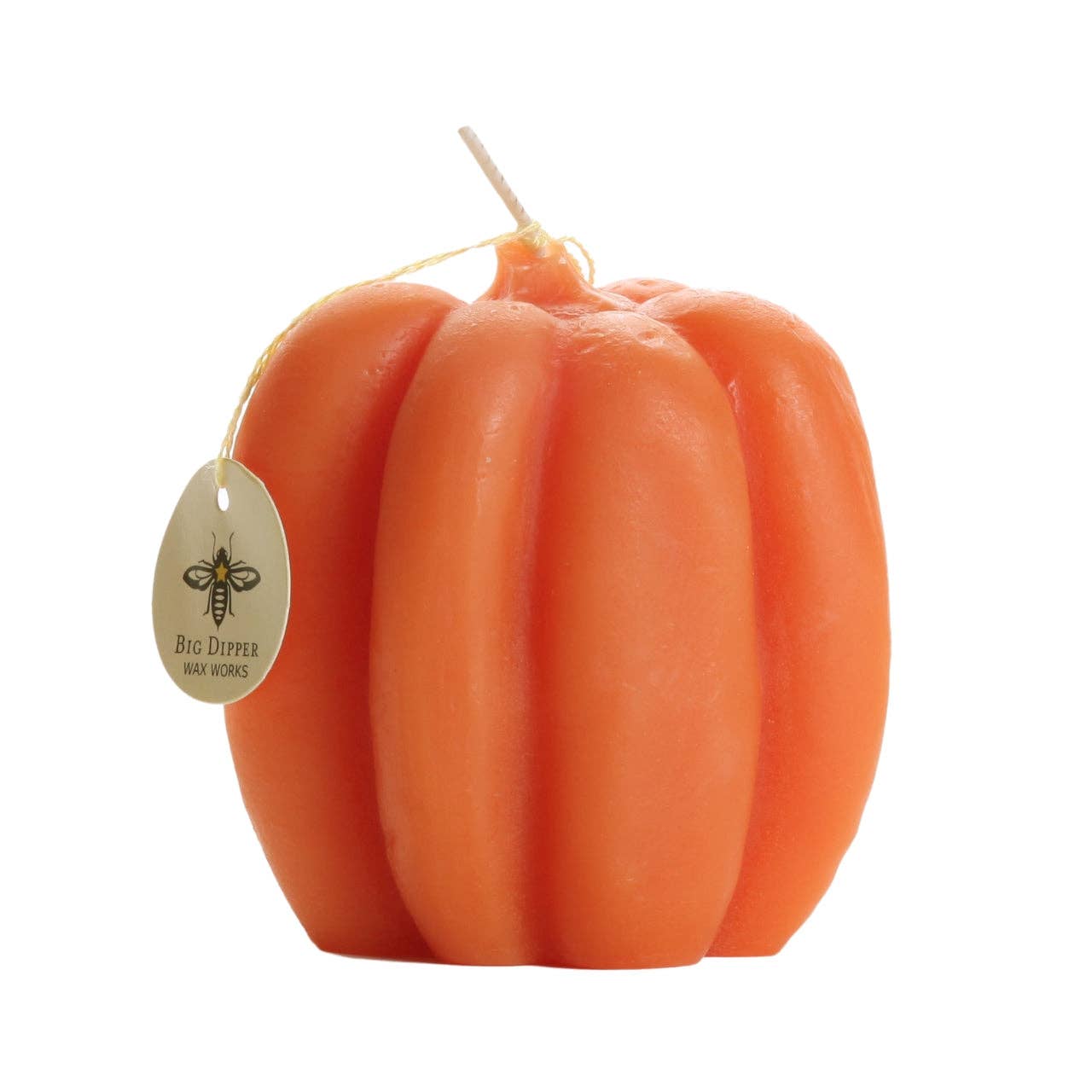 Pumpkin Candles – 100% Pure Beeswax – 3 Sizes Available: Large (4" x 3")