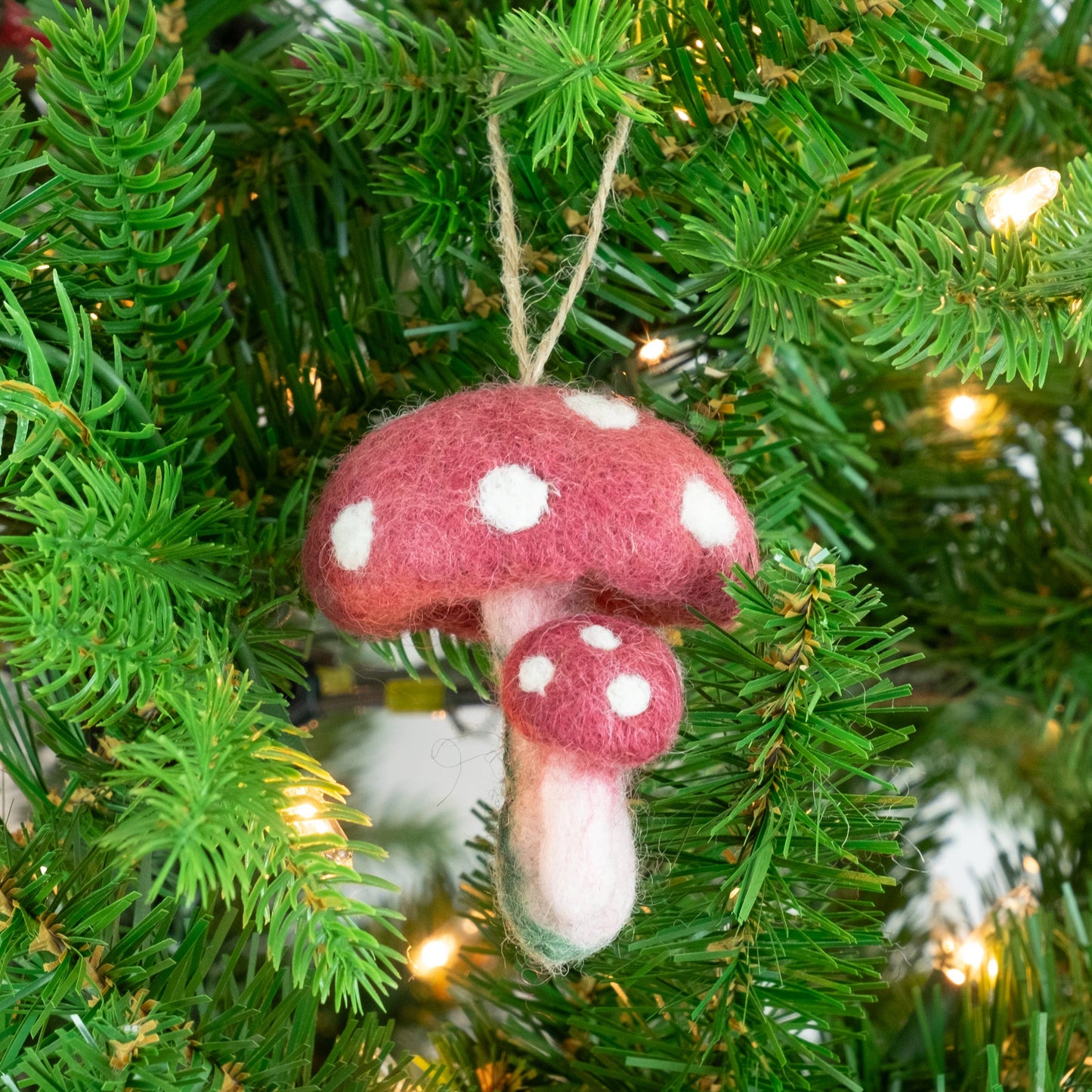 Ornament - Felt Mushrooms - 6 Assorted Pieces