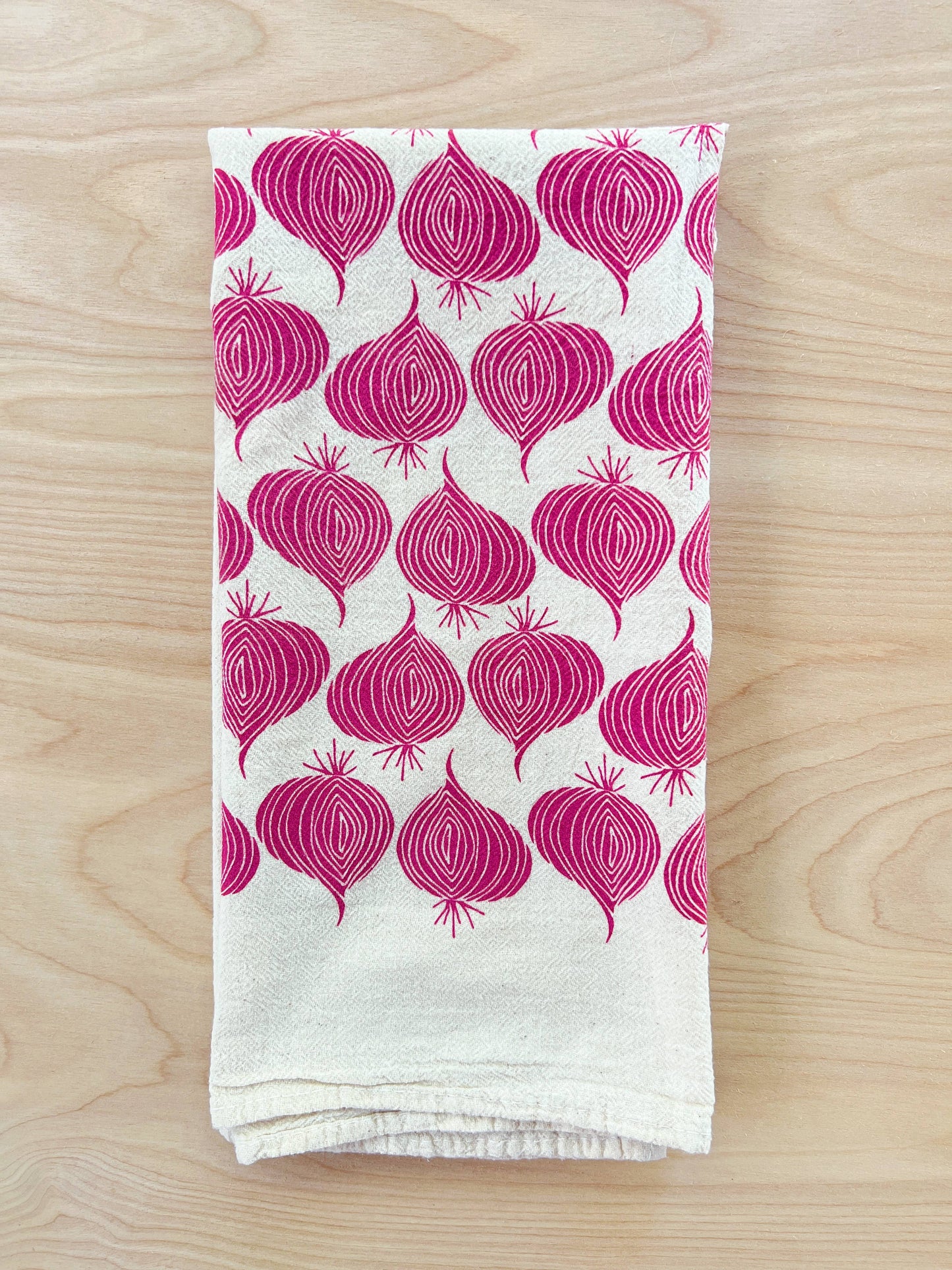 Red Onion Tea Towel