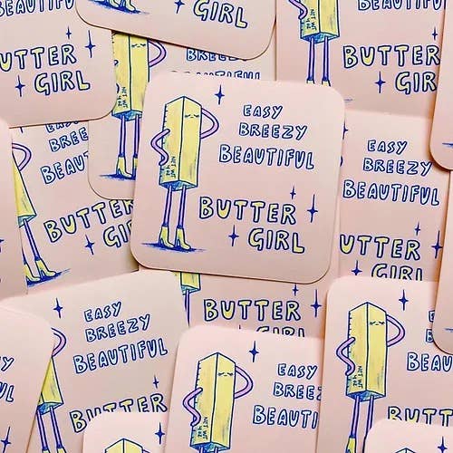 Sticker - butter girl