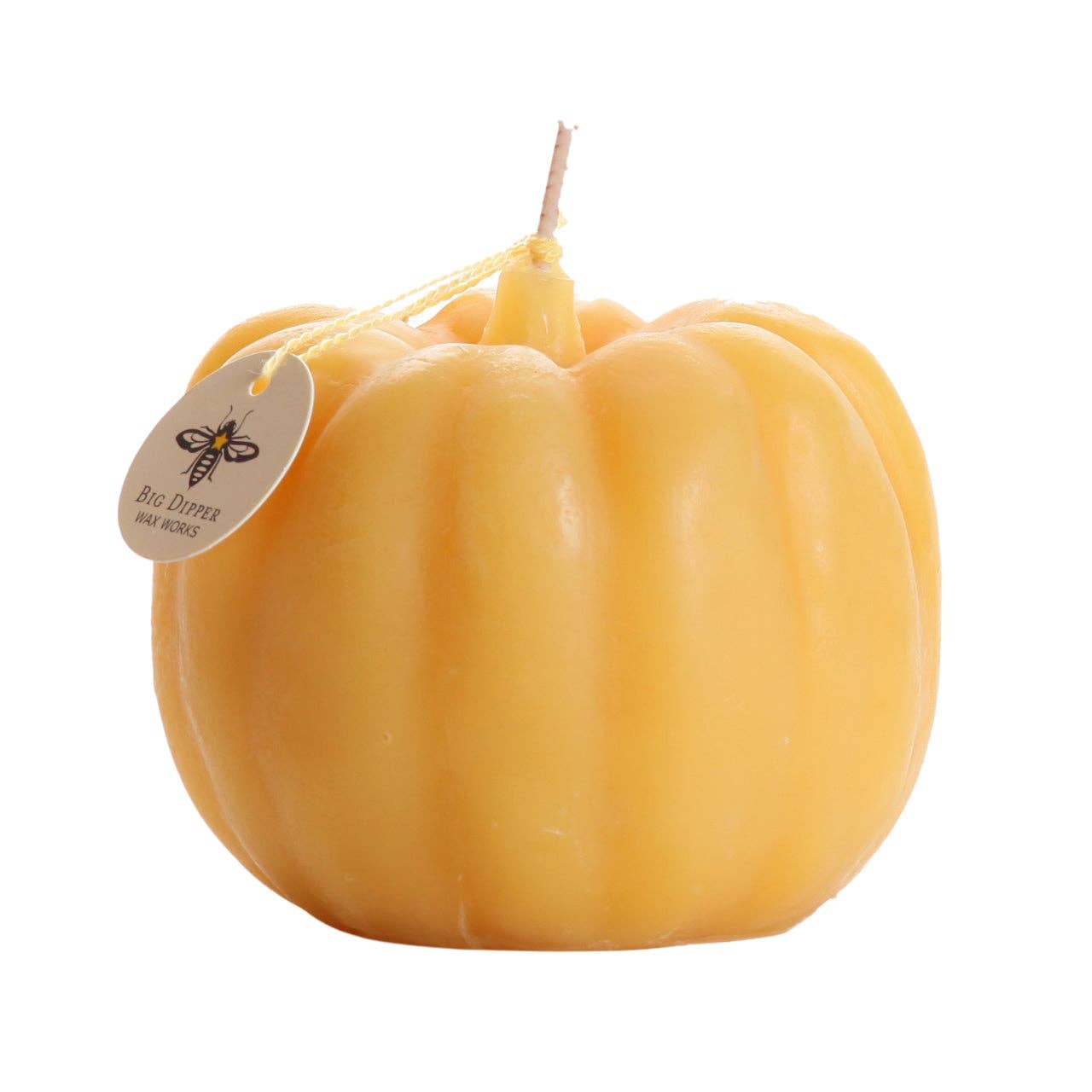 Pumpkin Candles – 100% Pure Beeswax – 3 Sizes Available: Large (4" x 3")