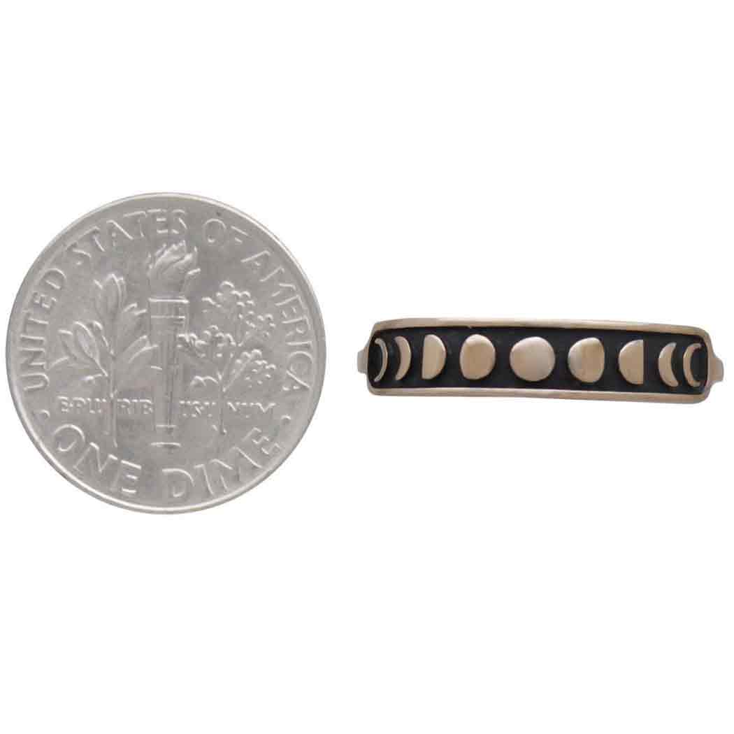 Bronze Moon Phases Ring: Bronze / 7