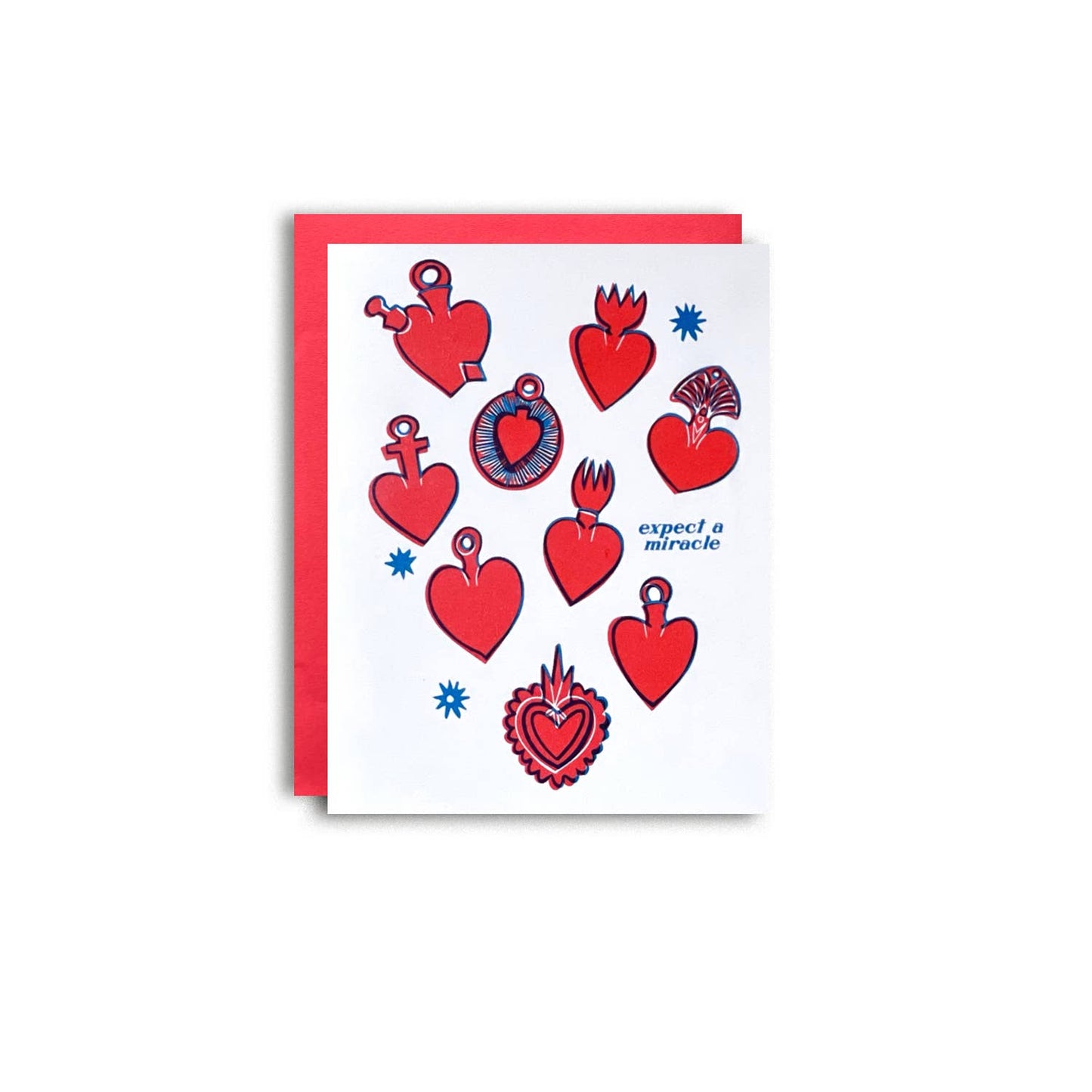 Expect a Miracle - Encouragement Risograph Greeting card