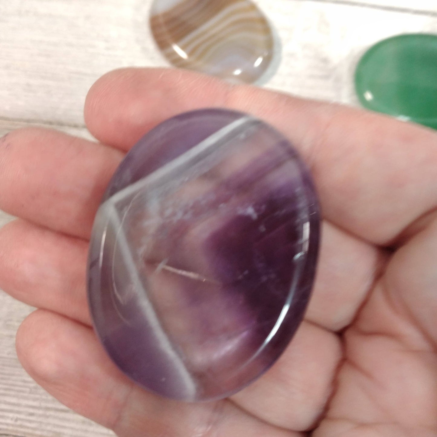 Oval Gemstone Worry Stones