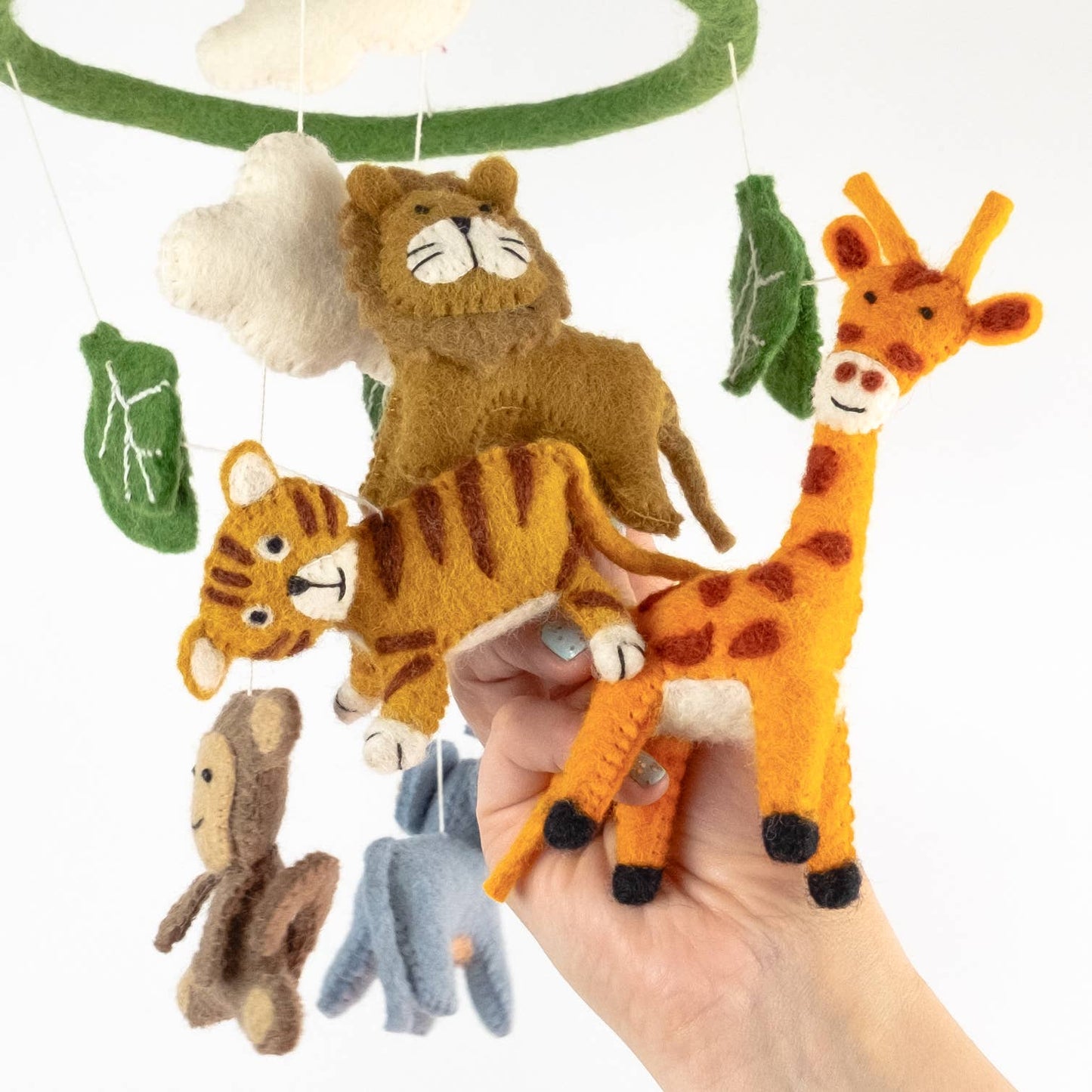 Baby Mobile - Baby Jungle Animal - Nursery Decor
