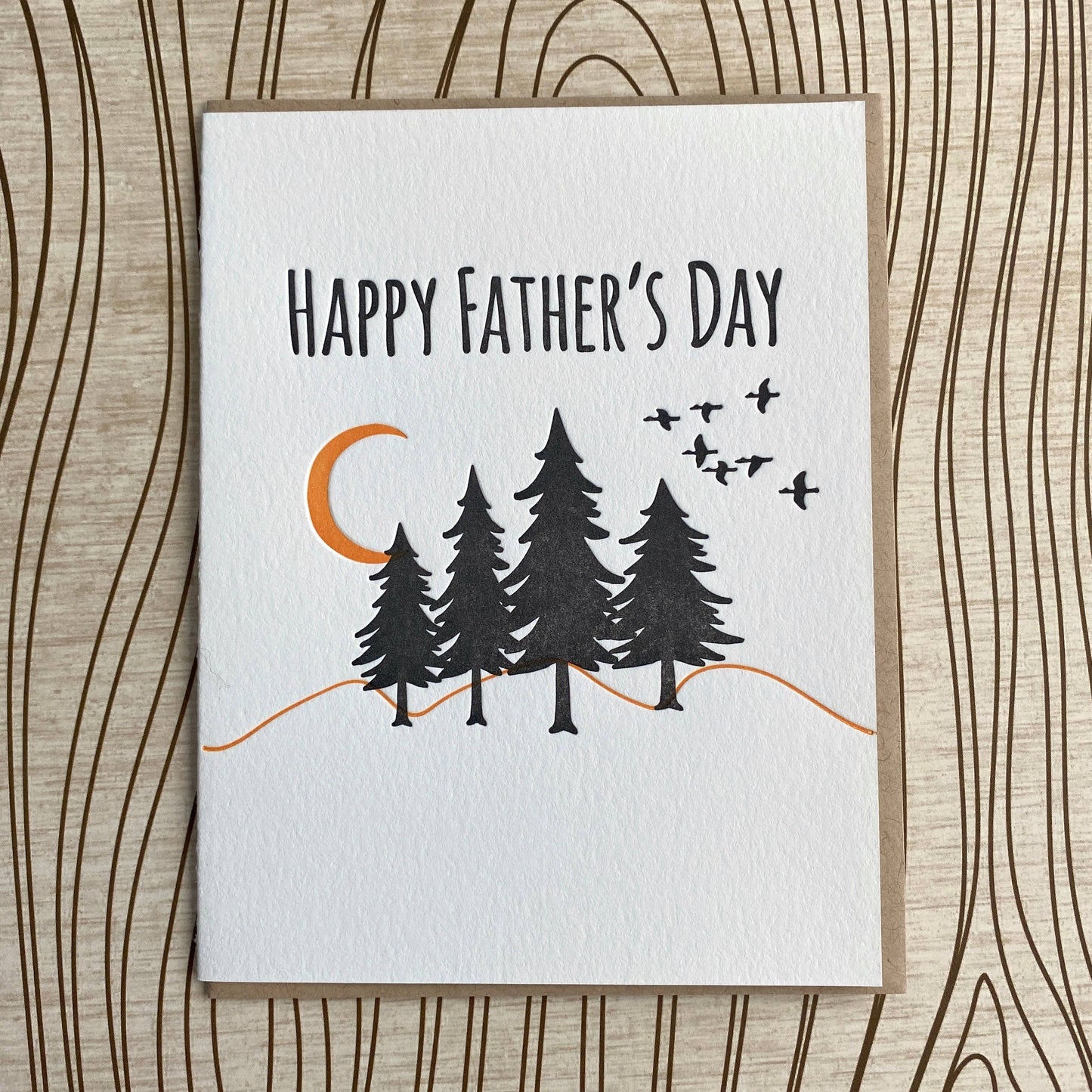 Father's Day Great Outdoors - letterpress card