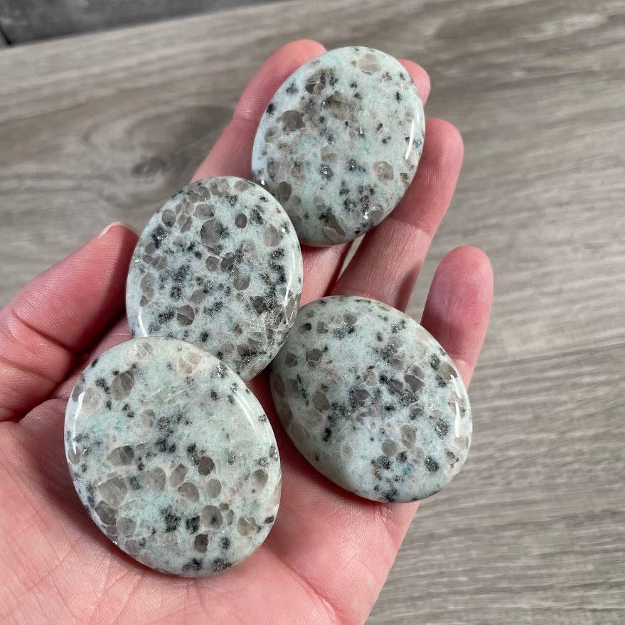 Gemstone Palm Stones 45mm – Bulk Crystal Supplies: Assorted (may be man made dyed or treated)
