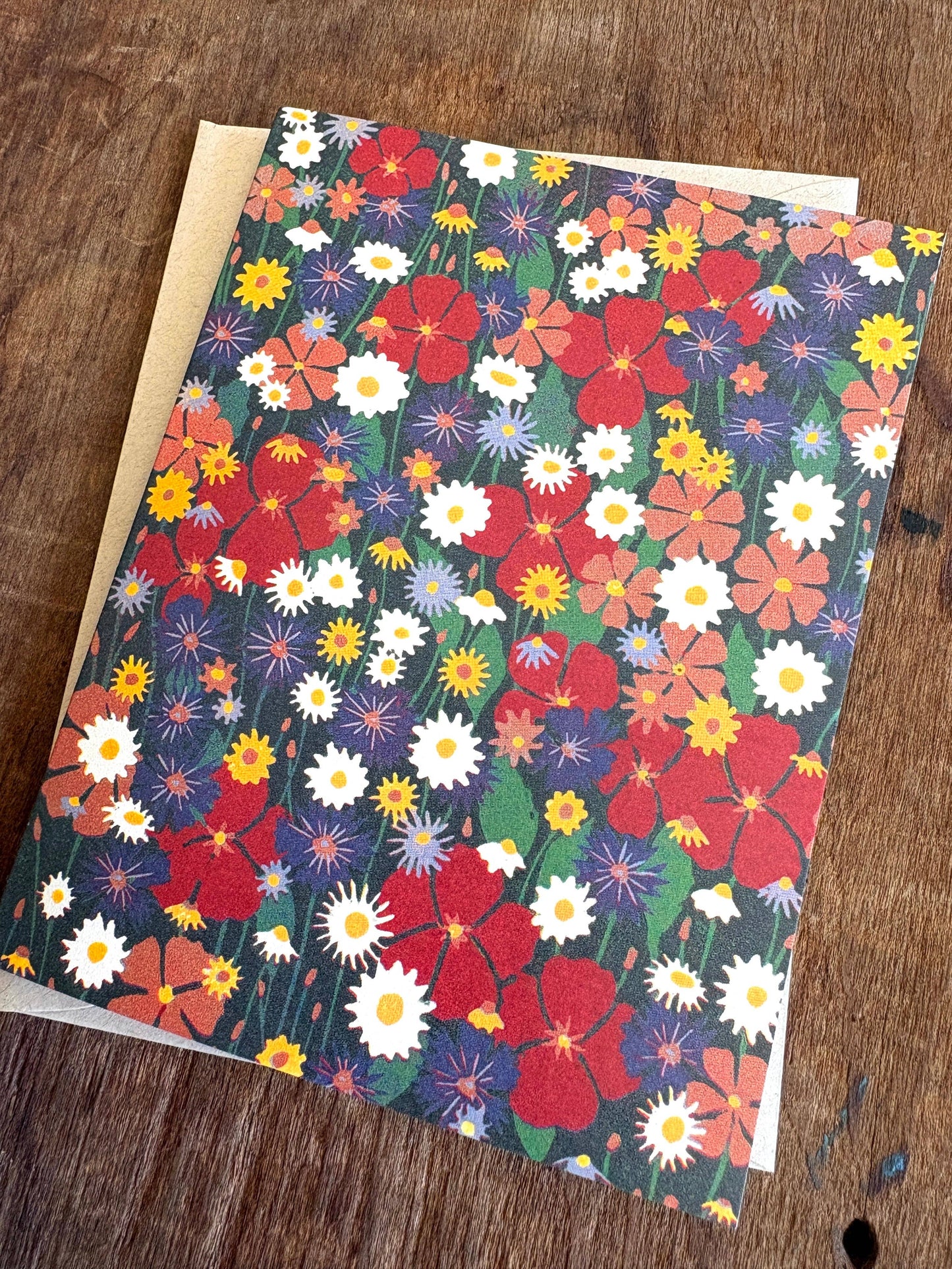Wildflowers Blank Greeting Card