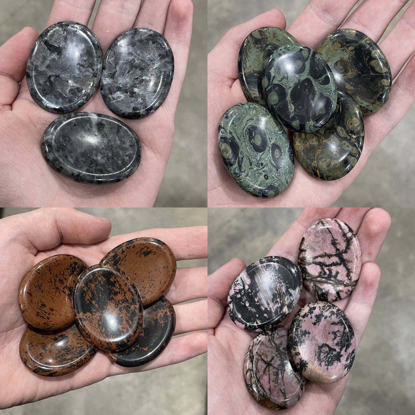 Oval Gemstone Worry Stones