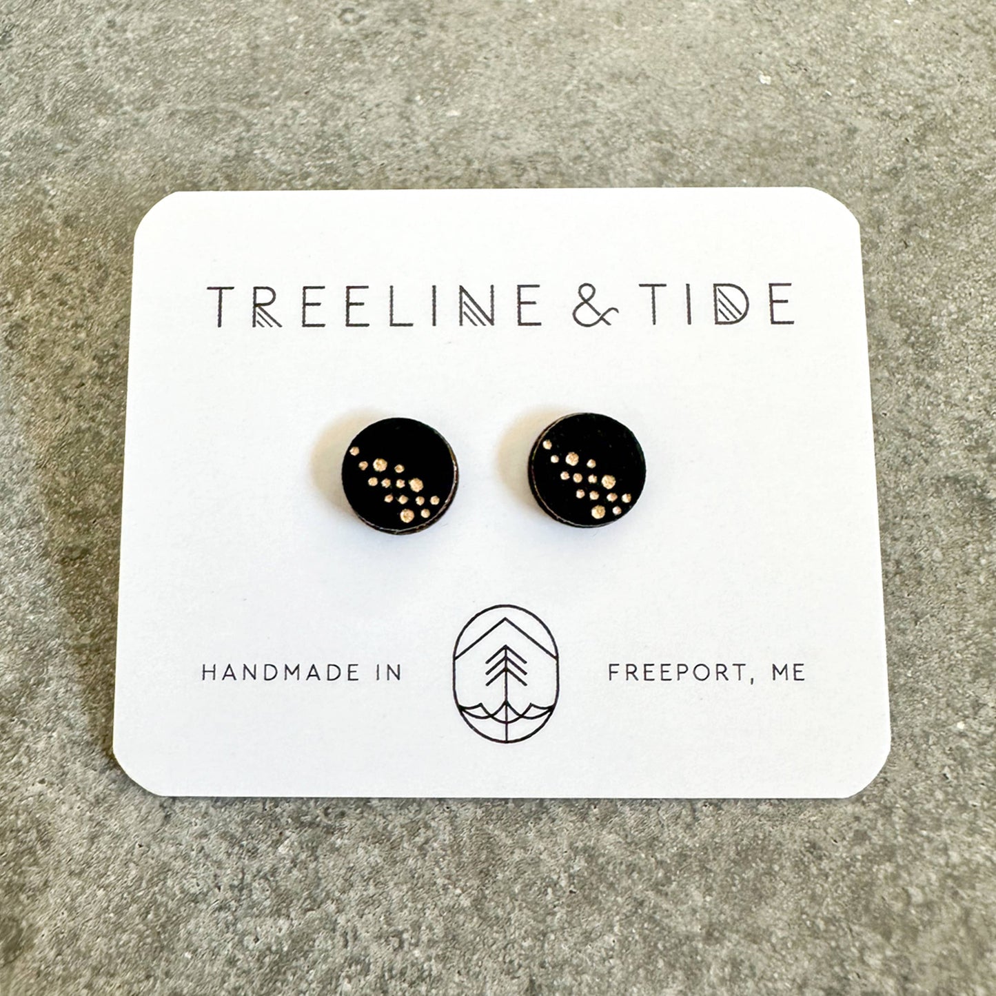 Earrings - Galaxy Stud: Black & Blue