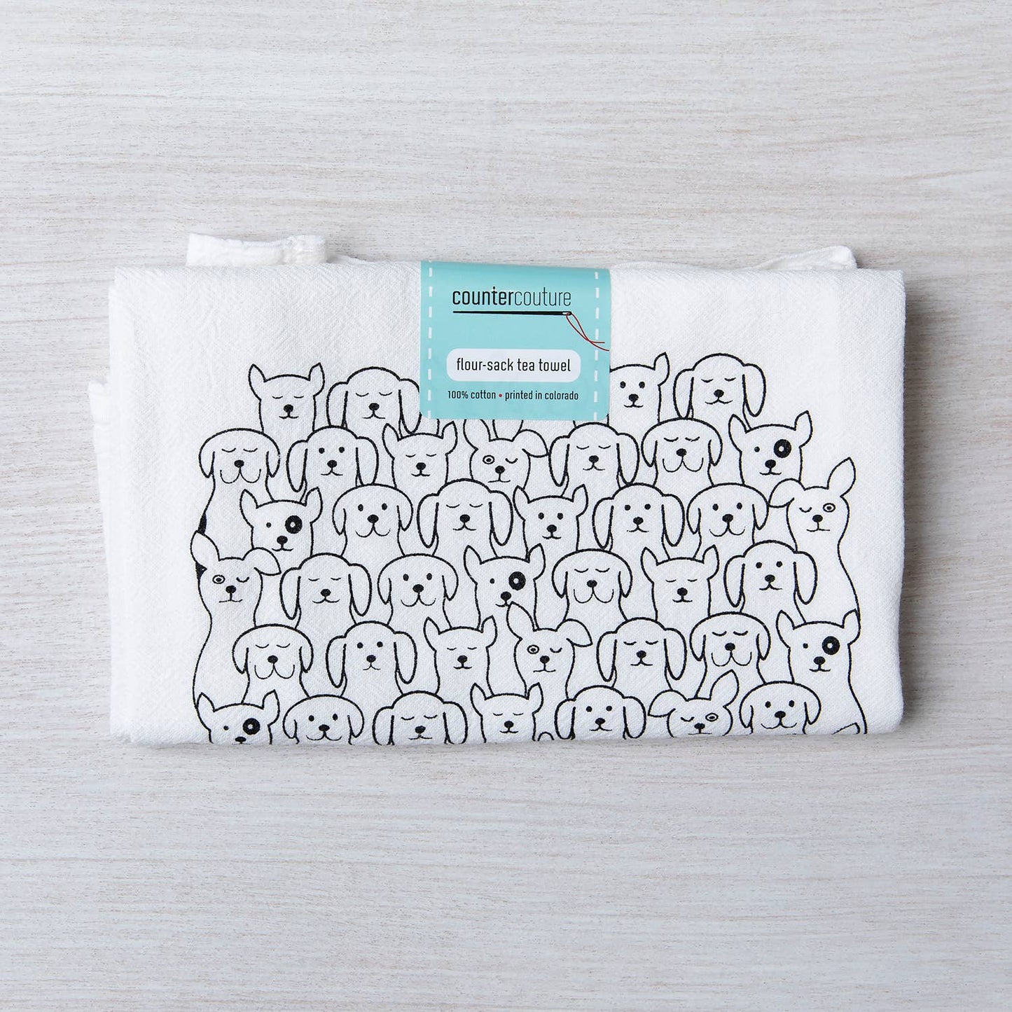 Dog Tea Towel | Made in USA | Hanging Loop