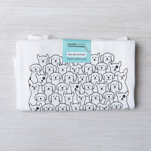 Dog Tea Towel | Made in USA | Hanging Loop