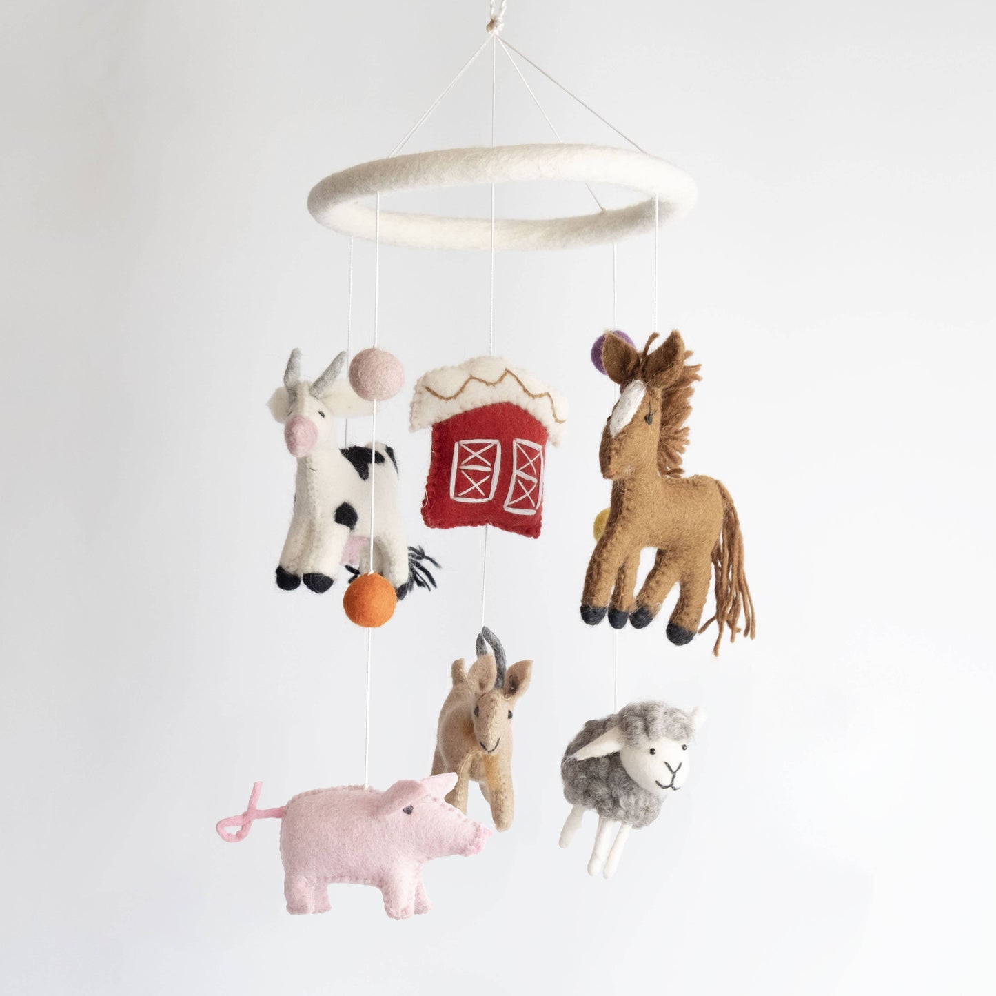 Baby Mobile - Farm/Red Barn - Nursery Decor
