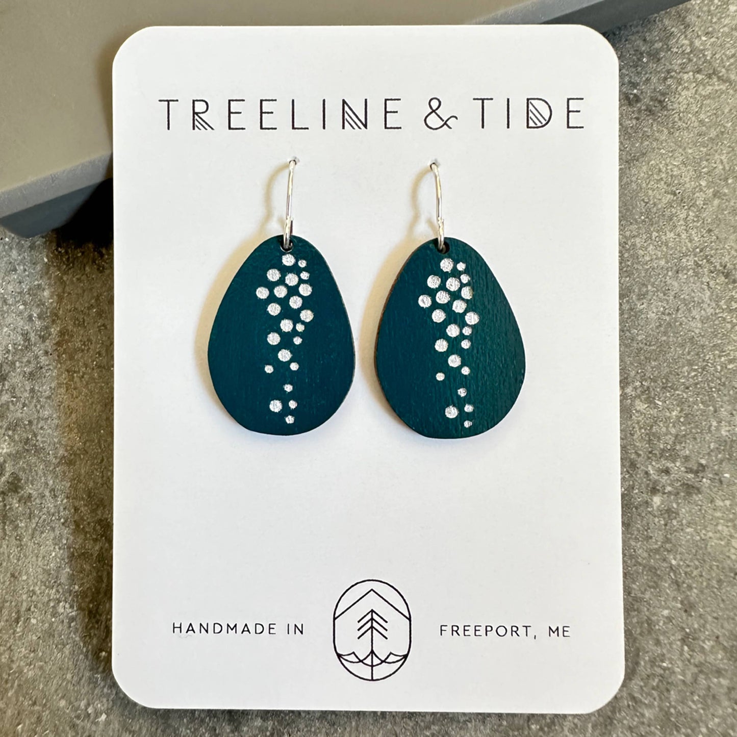 Earrings - Galaxy Drop: Black & Blue