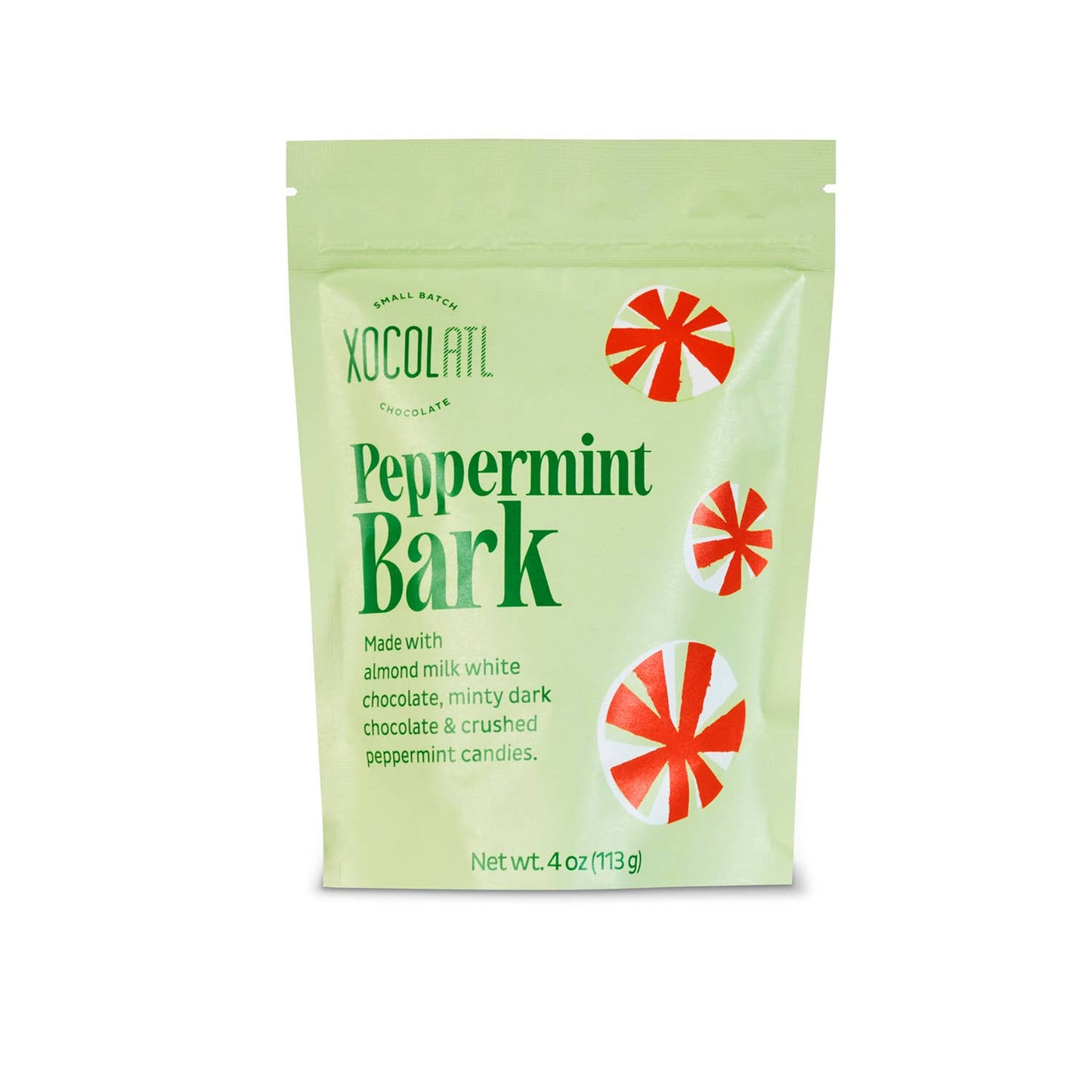 Peppermint Bark, Layered White & Mint Dark Chocolate