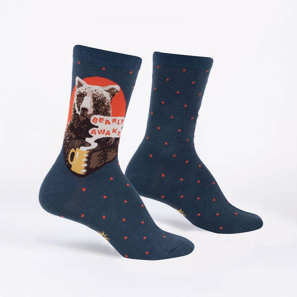 Bearly Awake Crew Socks