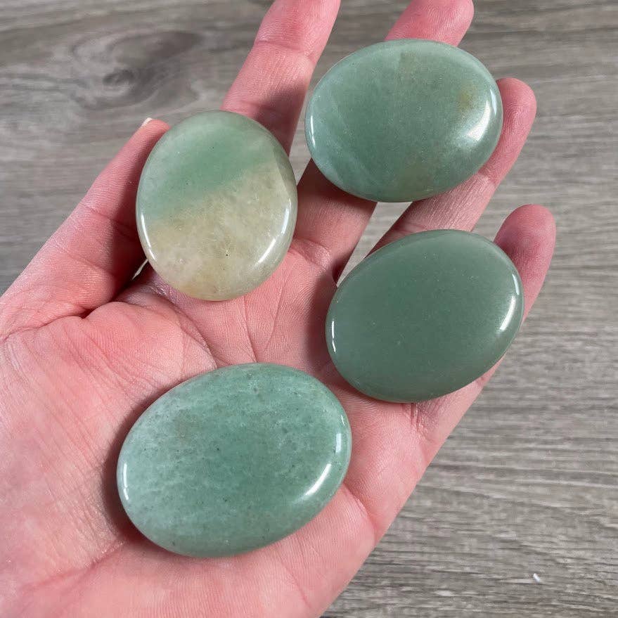 Gemstone Palm Stones 45mm – Bulk Crystal Supplies: Assorted (may be man made dyed or treated)