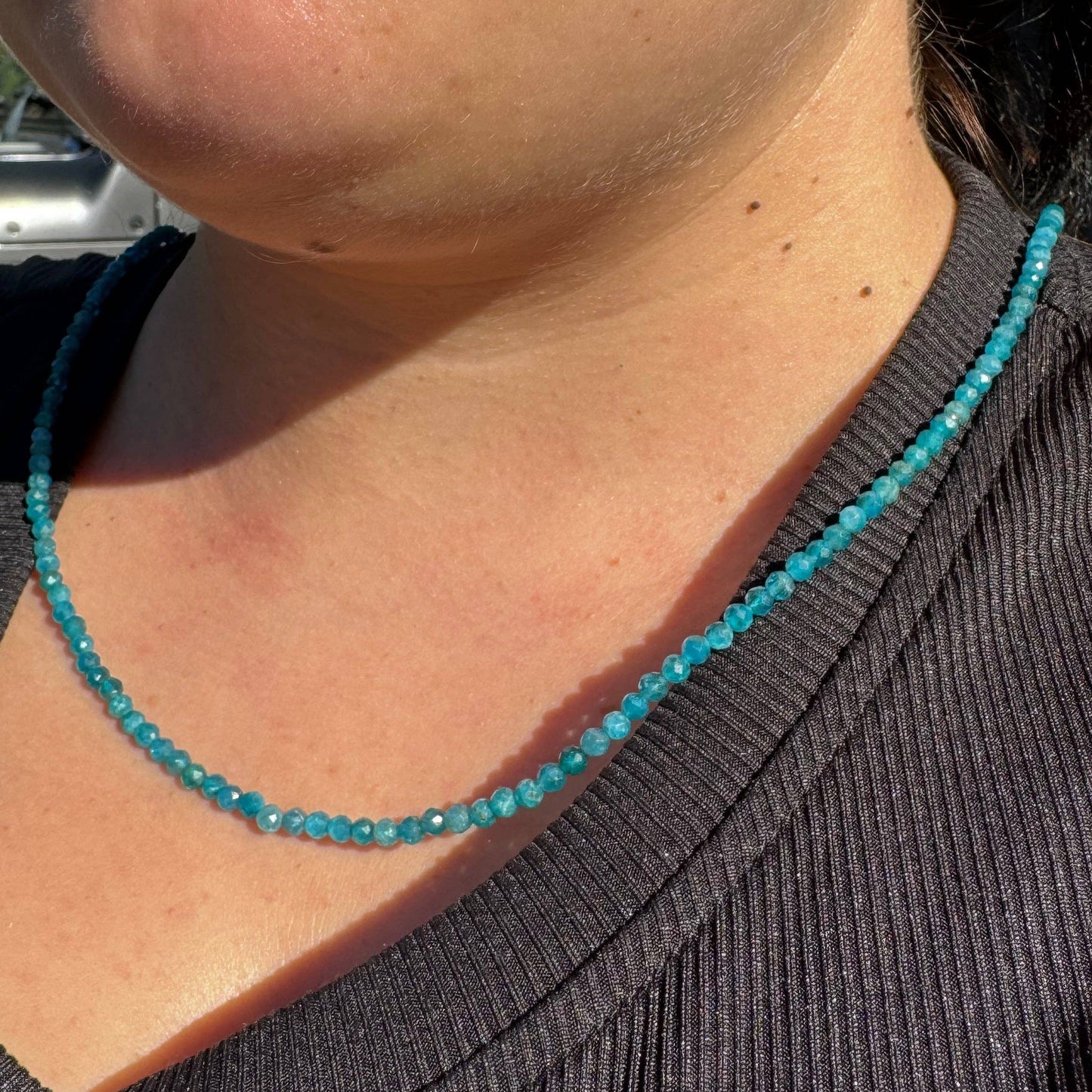 Gemstone Necklace: Chrysocolla