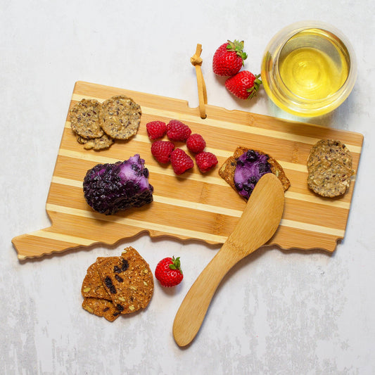 Connecticut Charcuterie Board & Cheese Spreader Knife Set