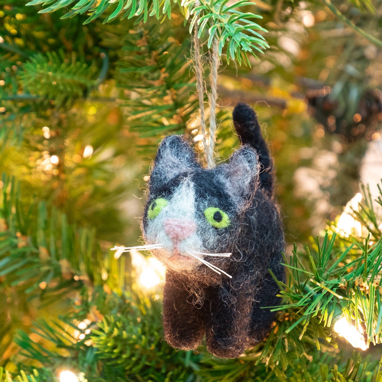 Ornament - Little Felt Cats - 5 Assorted Pieces