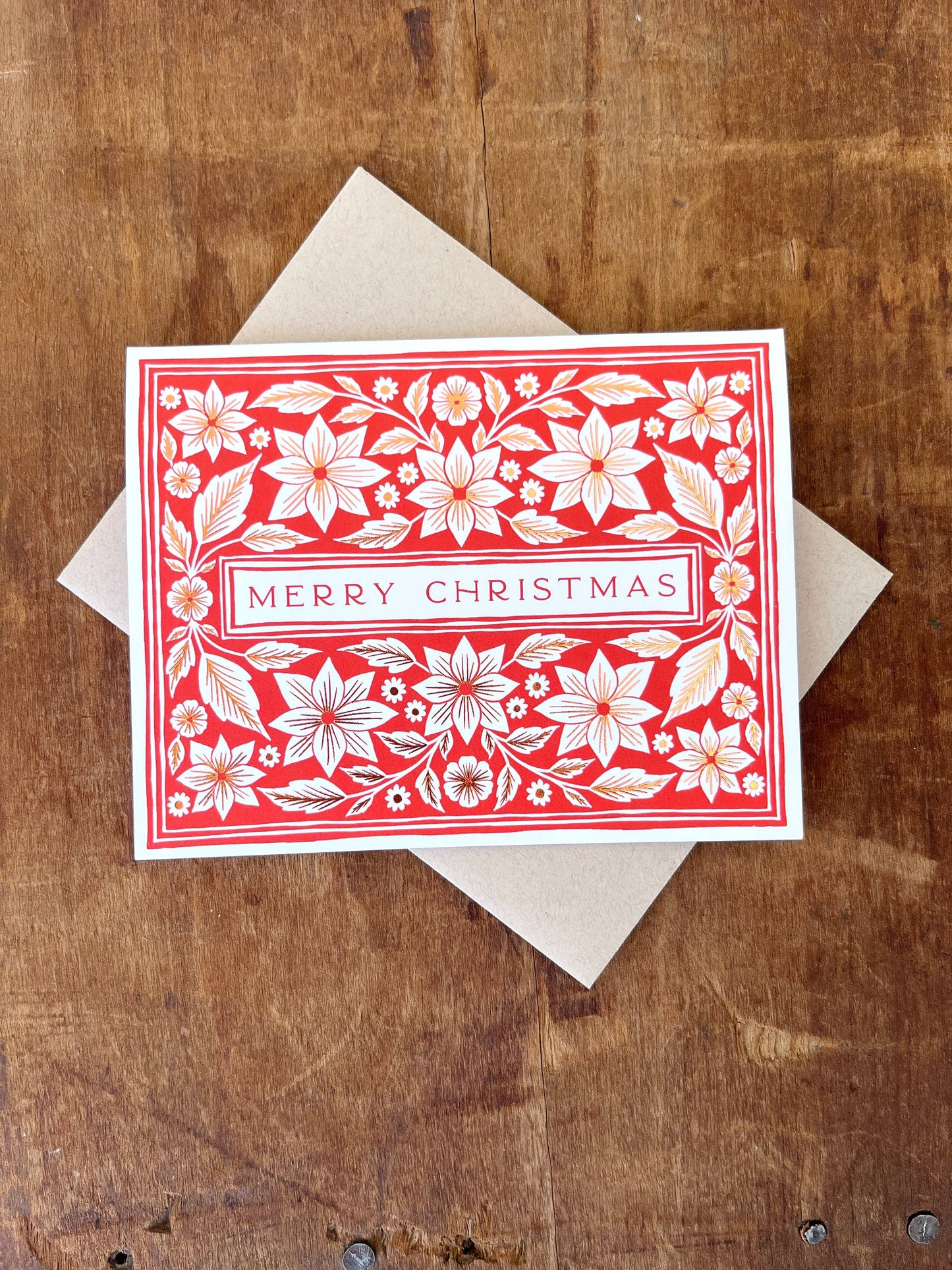 "Merry Christmas," Greeting Card