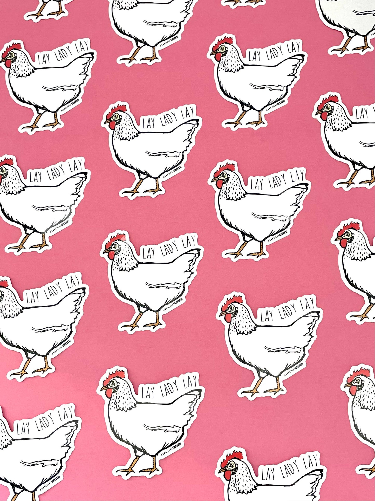 Lay Lady Lay - Die Cut Stickers