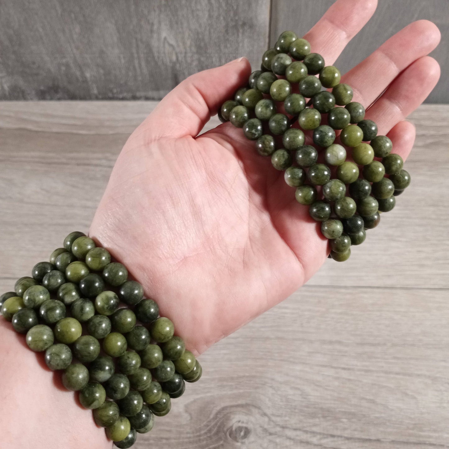 8mm Round Gemstone Beaded Bracelets – Assorted Crystals Bulk: Lavastone