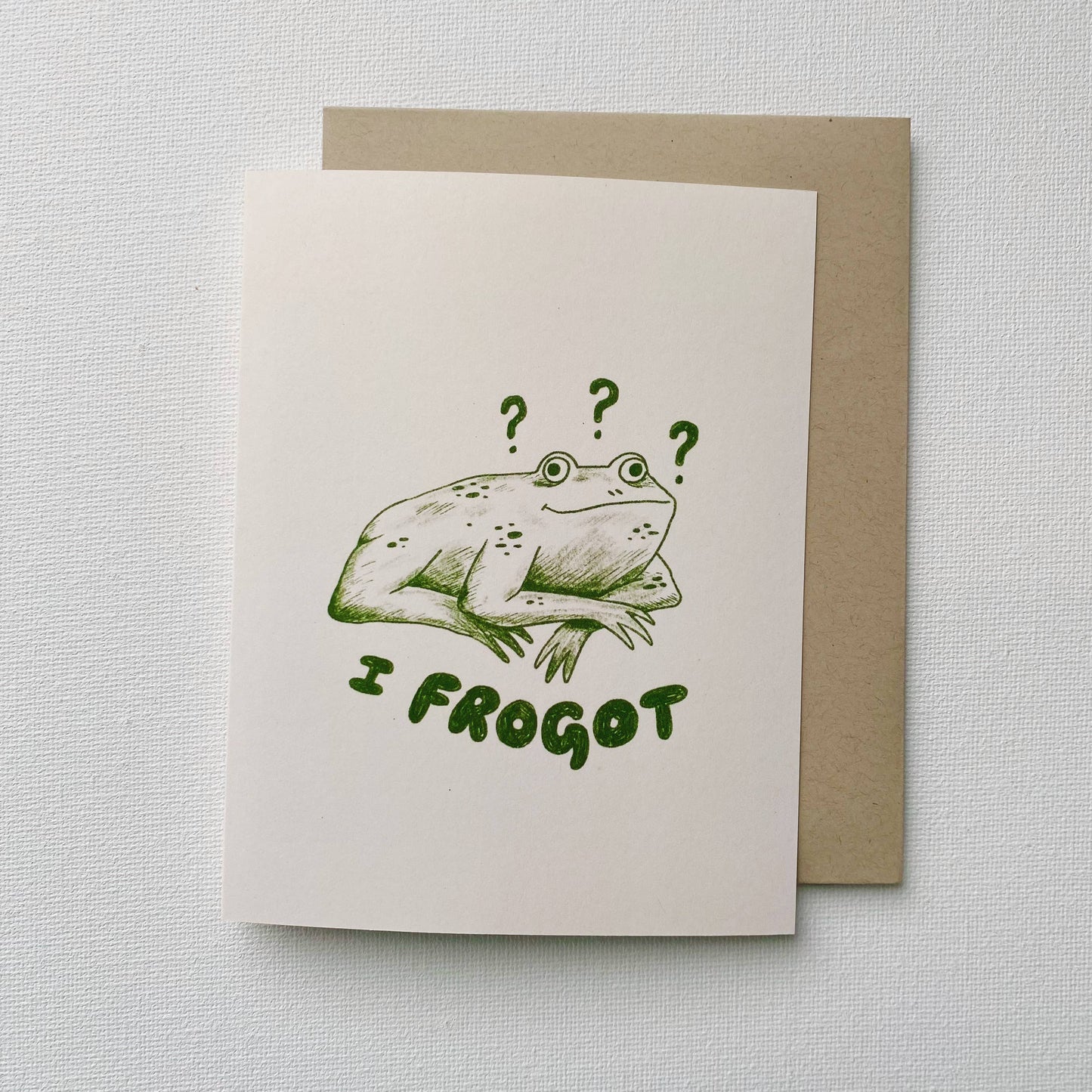 Card - I frogot