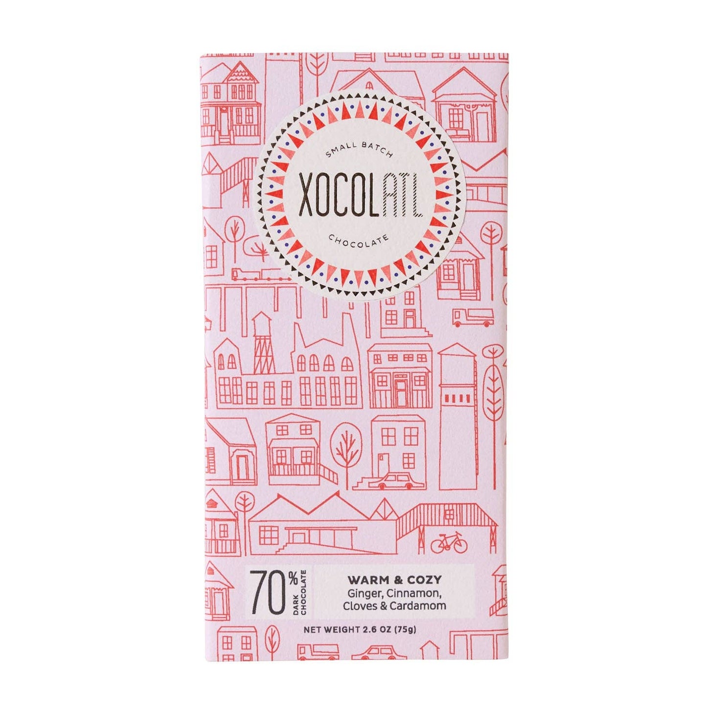 Warm & Cozy Ginger Spiced Dark Chocolate Bar