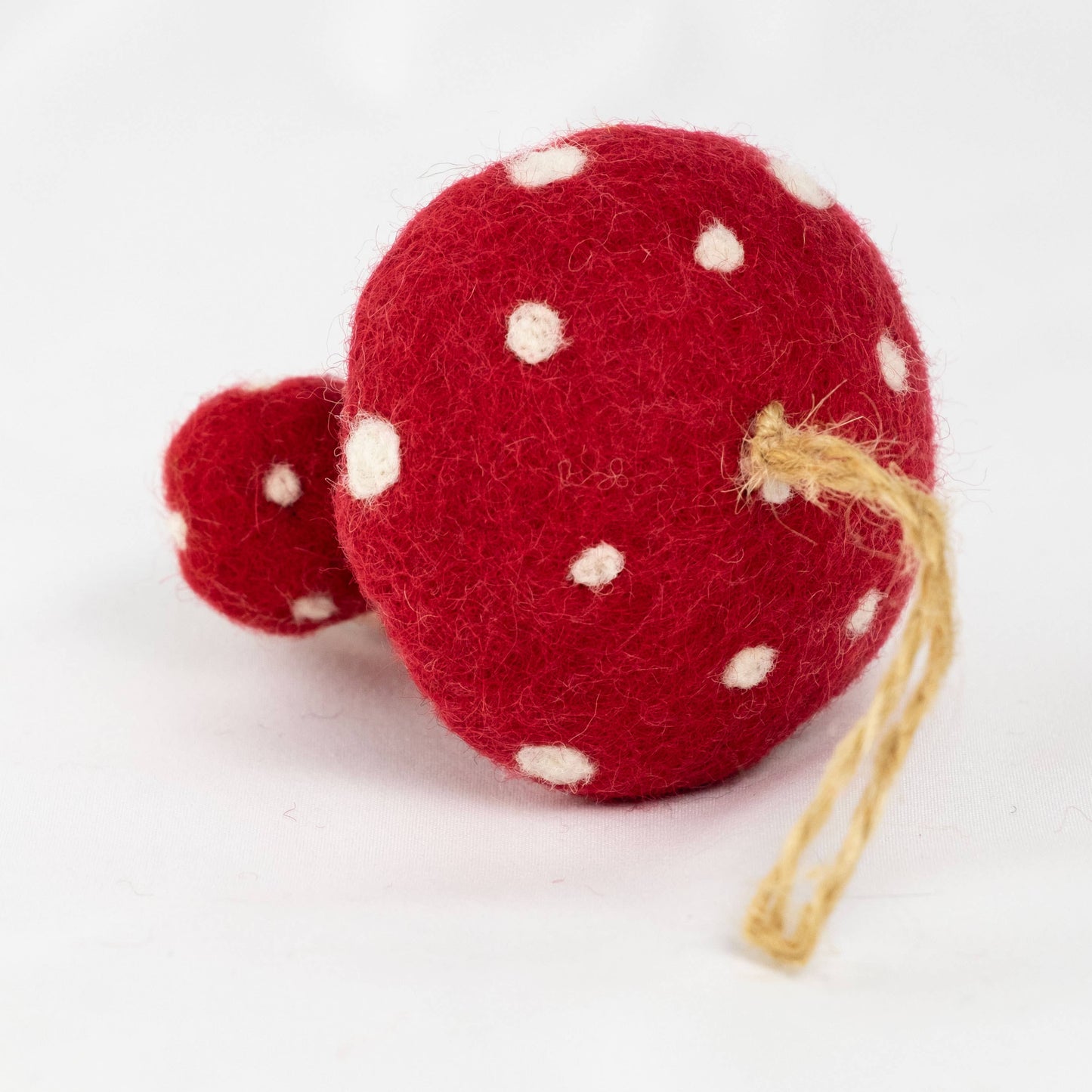 Ornament - Felt Red Spotted Mushroom