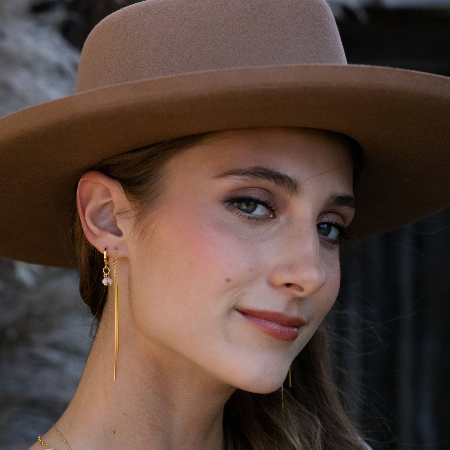 Needle and Thread Earrings: Sterling Silver Plate