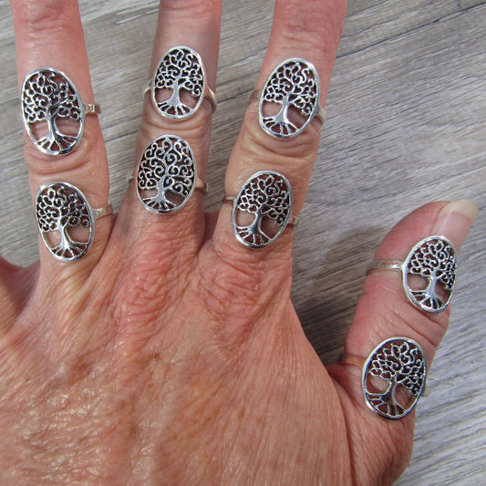 Sterling Silver Tree of Life Ring