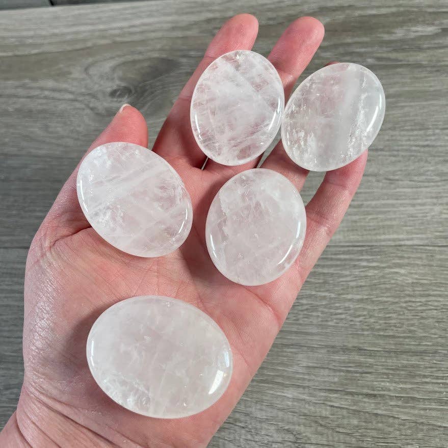 Gemstone Palm Stones 45mm – Bulk Crystal Supplies: Assorted (may be man made dyed or treated)