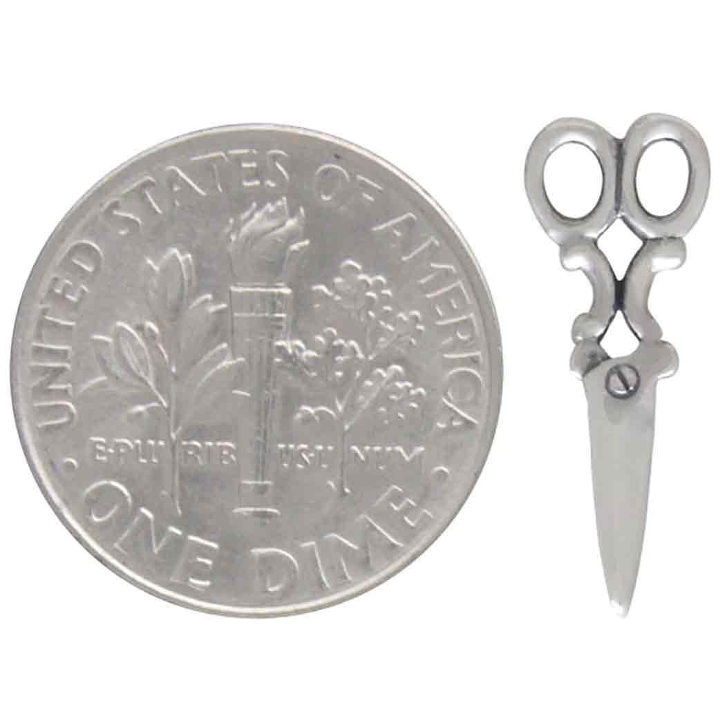 Bronze Scissor Post Earrings 17x7mm:
