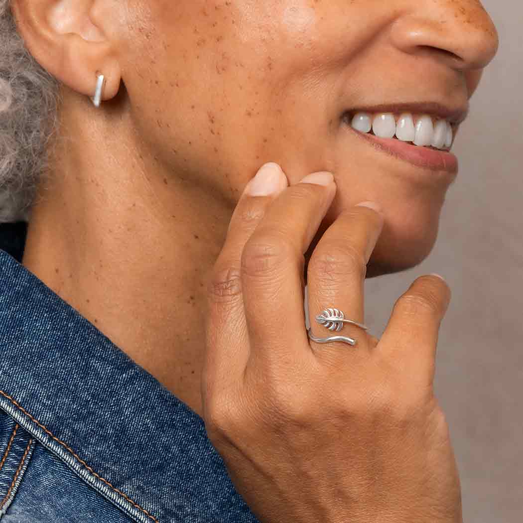 Bronze Adjustable Monstera Leaf Ring