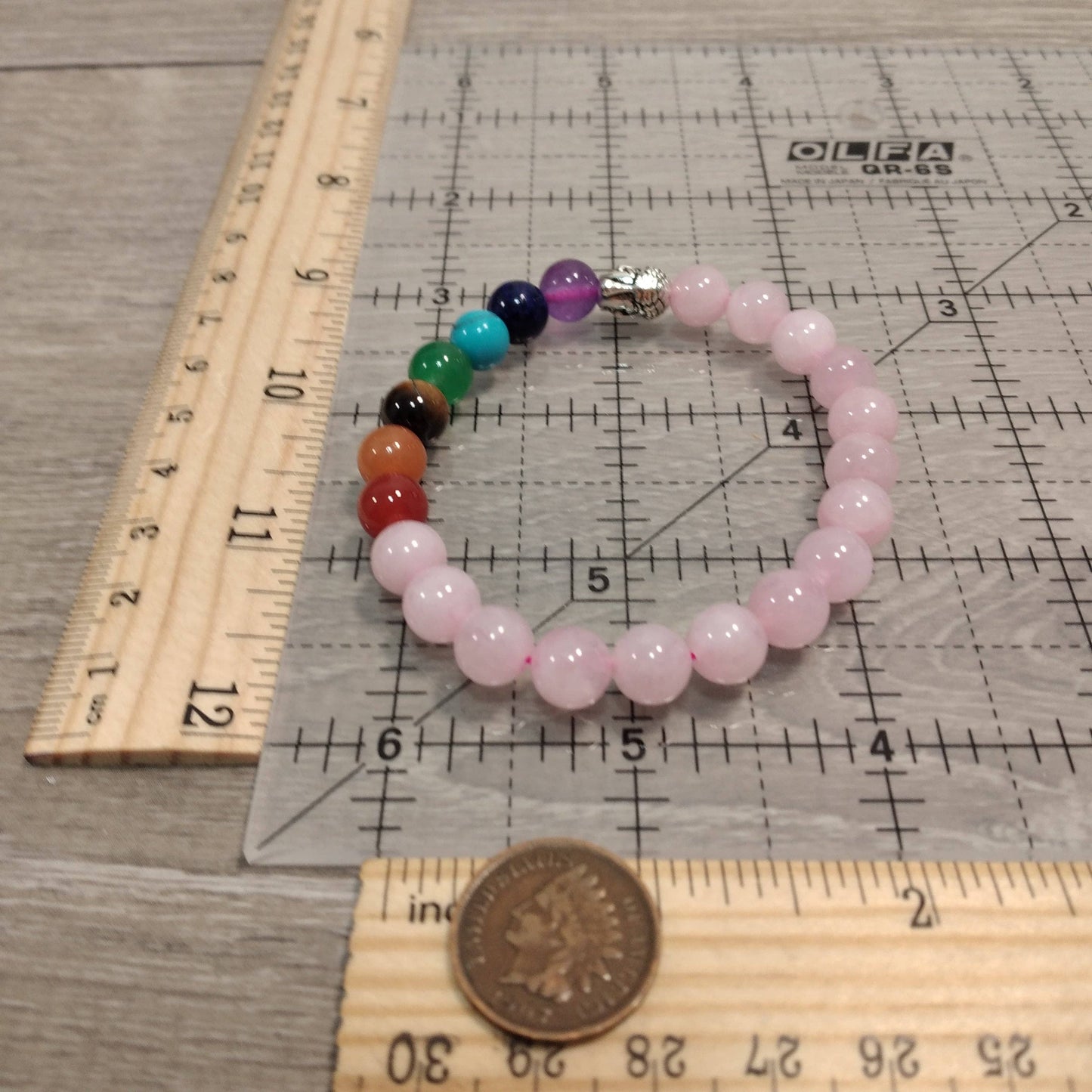 Gemstone Chakra Healing Bracelets 8mm - Wholesale: Lava Buddha
