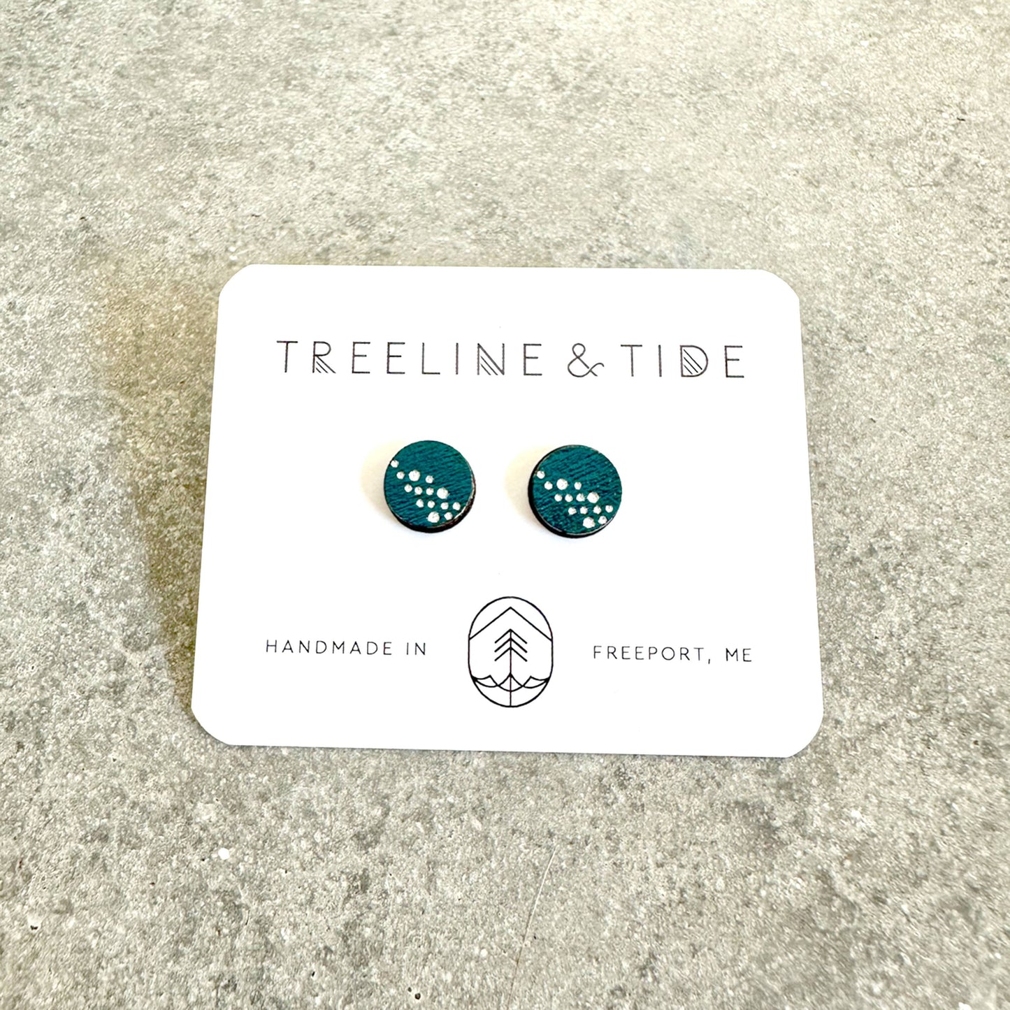 Earrings - Galaxy Stud: Black & Blue