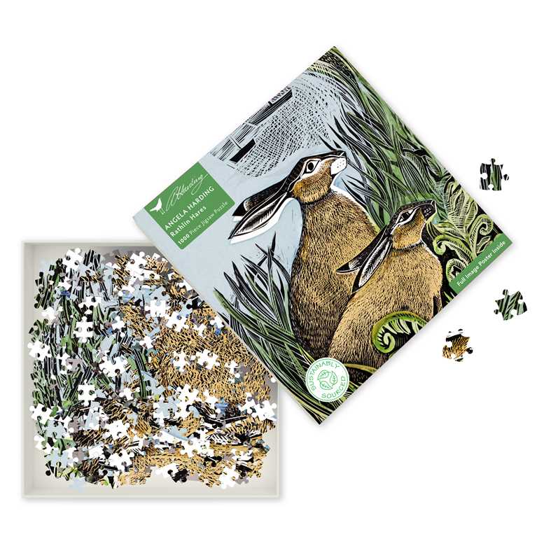 Adult Sustainable Jigsaw Puzzle Angela Harding: Rathlin Hares by: Jigsaw; 1 pages / English