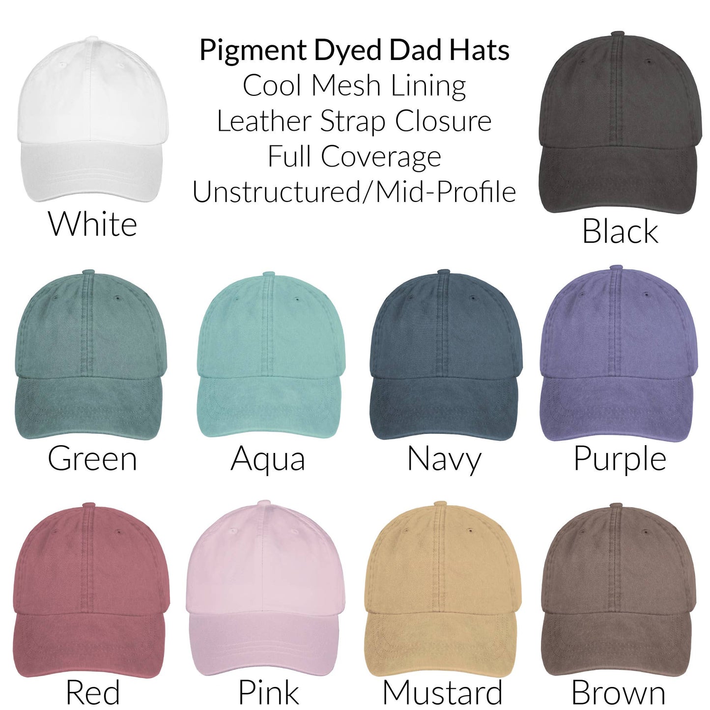 East Rock Text Script Dad Hat -  Embroidered Ball Cap: Seafoam / Navy Text