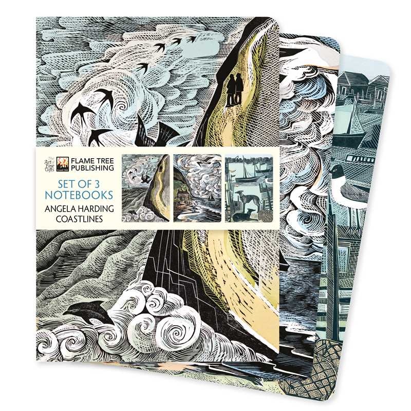 Angela Harding: Coastlines Set of 3 Standard Notebooks by: Notebook / blank book; 64 pages / English