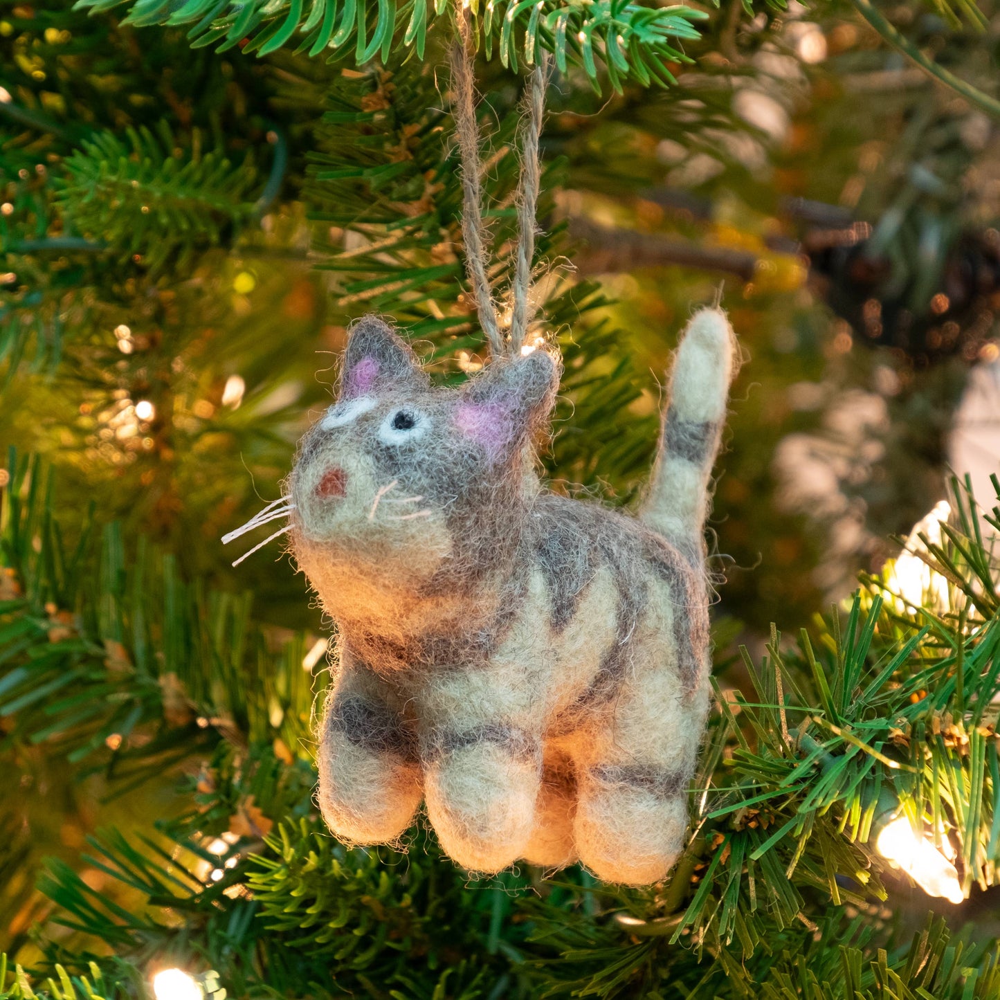 Ornament - Little Felt Cats - 5 Assorted Pieces