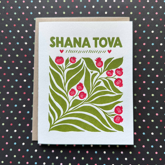 Shana Tova Two - letterpress card