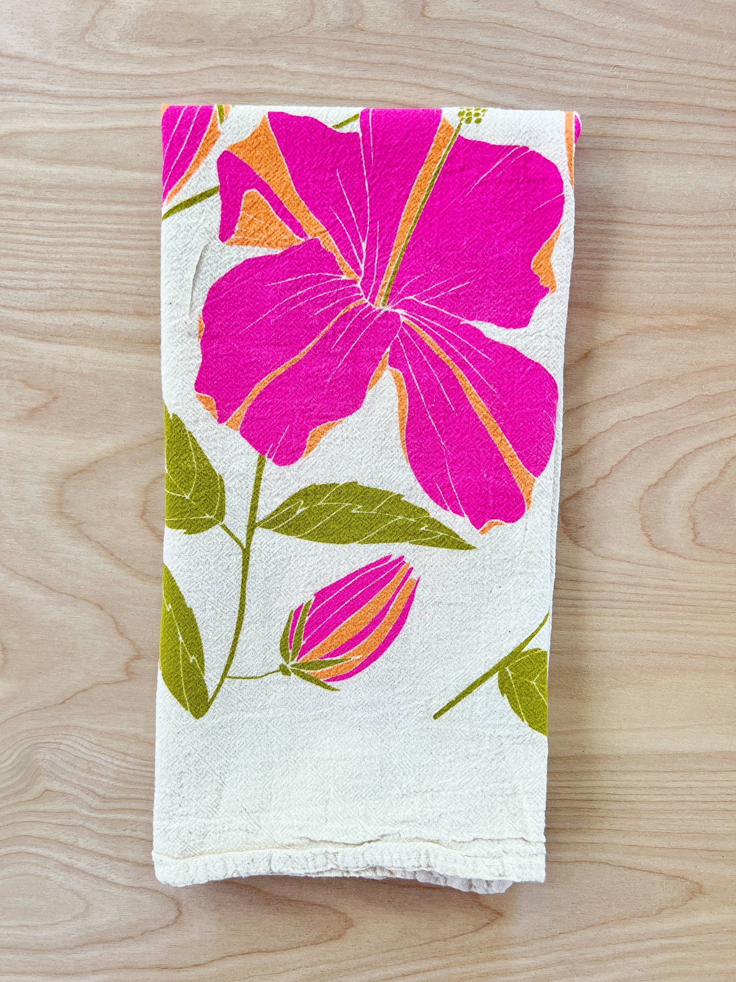 Hibiscus Tea Towel
