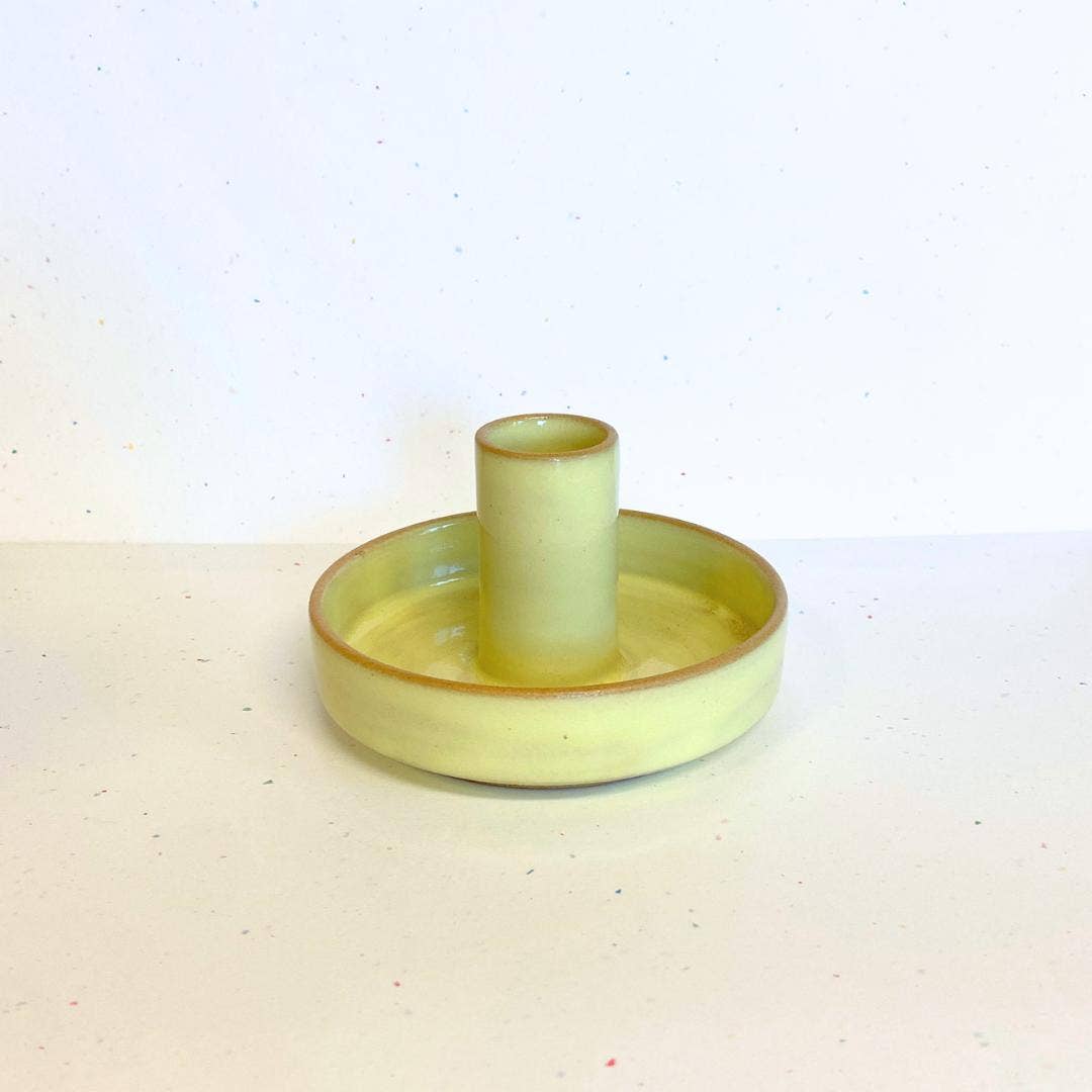 Candleholder - Colorful Ceramic: Stripe