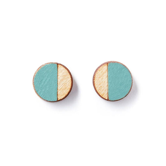 Round Stud Earrings