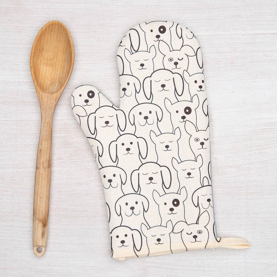 Dogs Oven Mitt | Heat Resistant | Right Hand Only